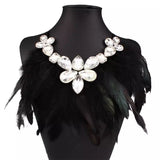 Bling Feather Necklace  *Multiple Colors