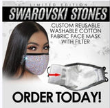 Swarovski Crystal Mask w/ filter
