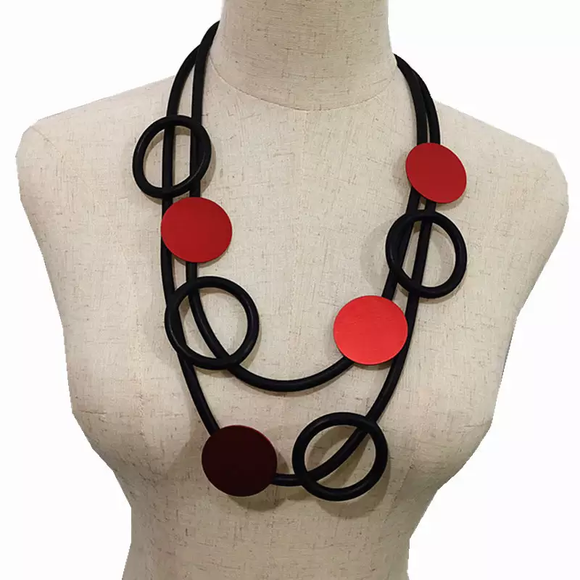 Puzzled Double Layered Necklace