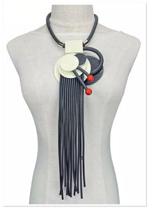 Puzzle Piece Statement Necklace